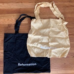 Reformation tote bag